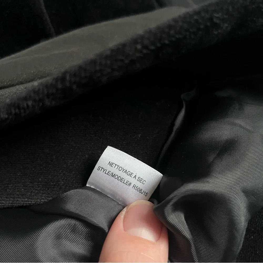 Robert Rodriguez Velvet Blazer Jacket Black Knot bow collar Size 6 Small belted - Picture 4 of 6